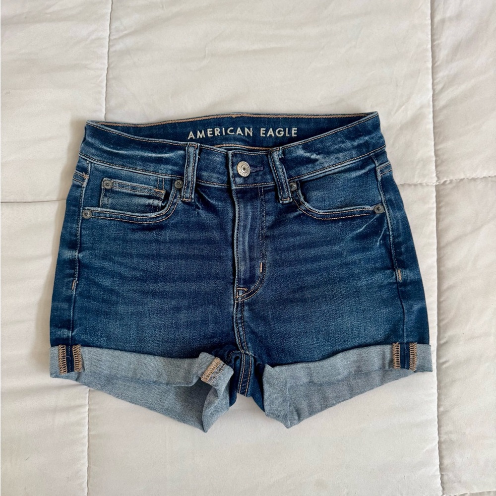 American Eagle Outfitters Dark Blue Jean Shorts